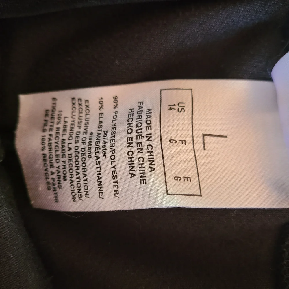 adidas Girls Velour Flare Leggings Black 3-Stripe Slim Fit Split Hem Size L 14